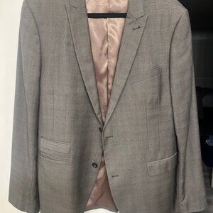 Brown men's suit jacket